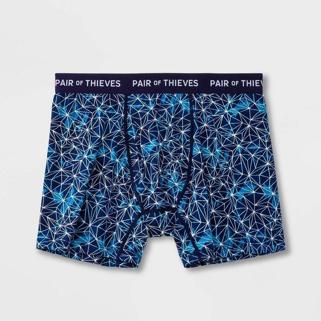 Pair of Thieves Mens Super Fit Web Boxer Briefs - Blue/Purple/White Product Image