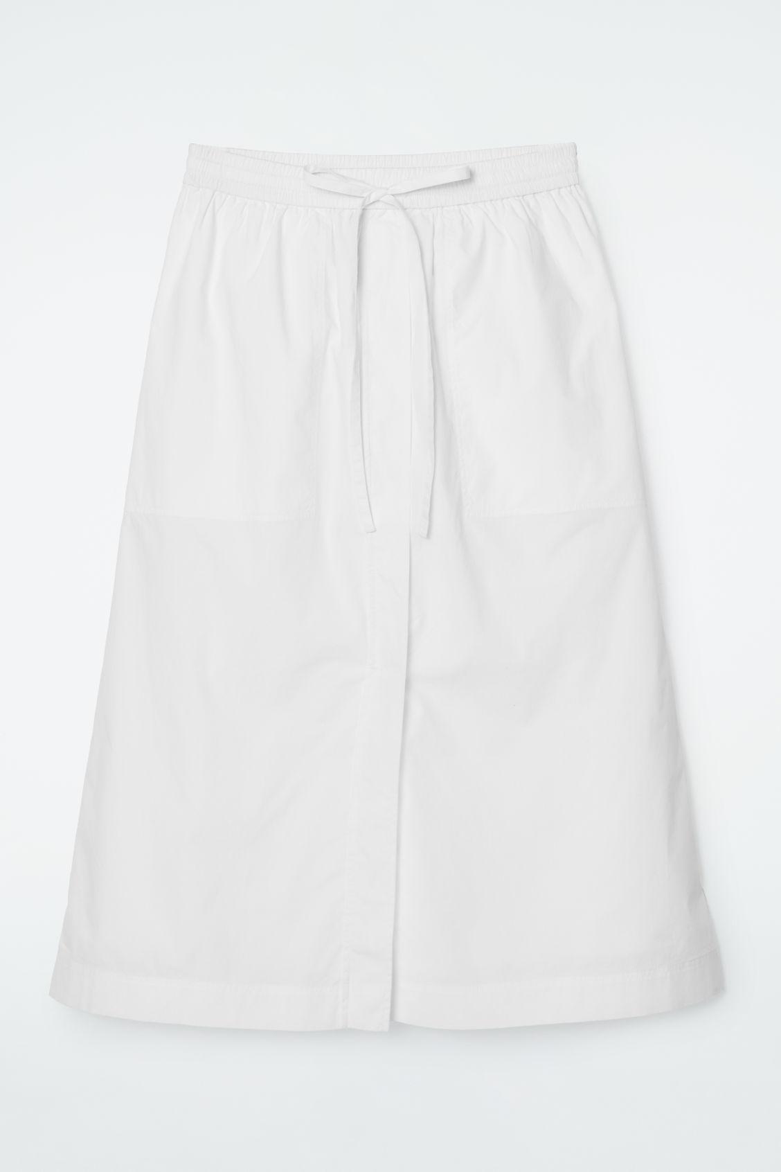 DRAWSTRING MIDI SKIRT Product Image