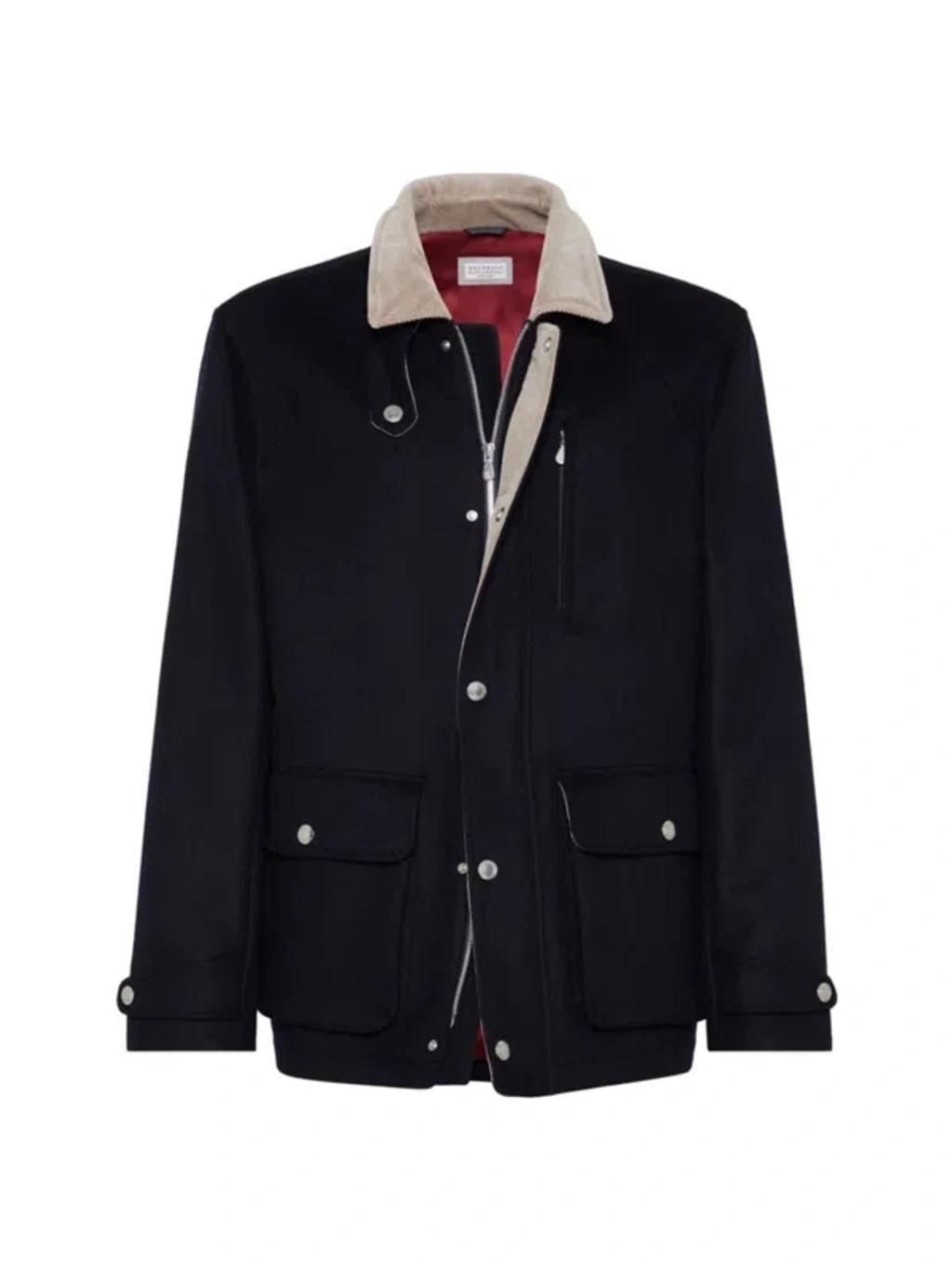 BRUNELLO CUCINELLI Coats & Jackets In Blue Product Image