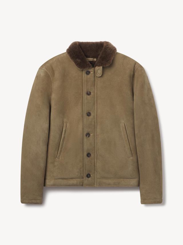 Dusky Sage Polar Shearling N-1 Deck Jacket Product Image