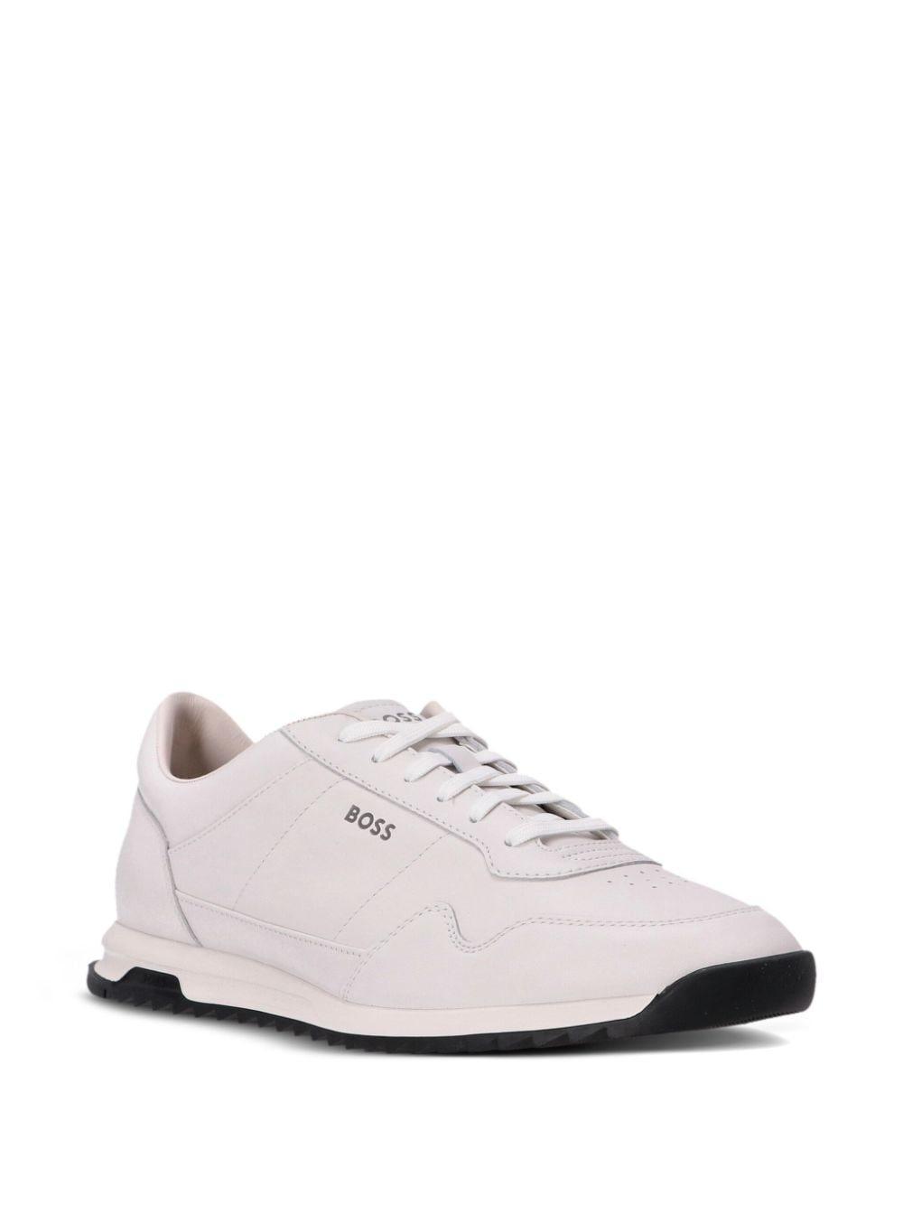 Zayn Leather Sneakers In 100-white Product Image