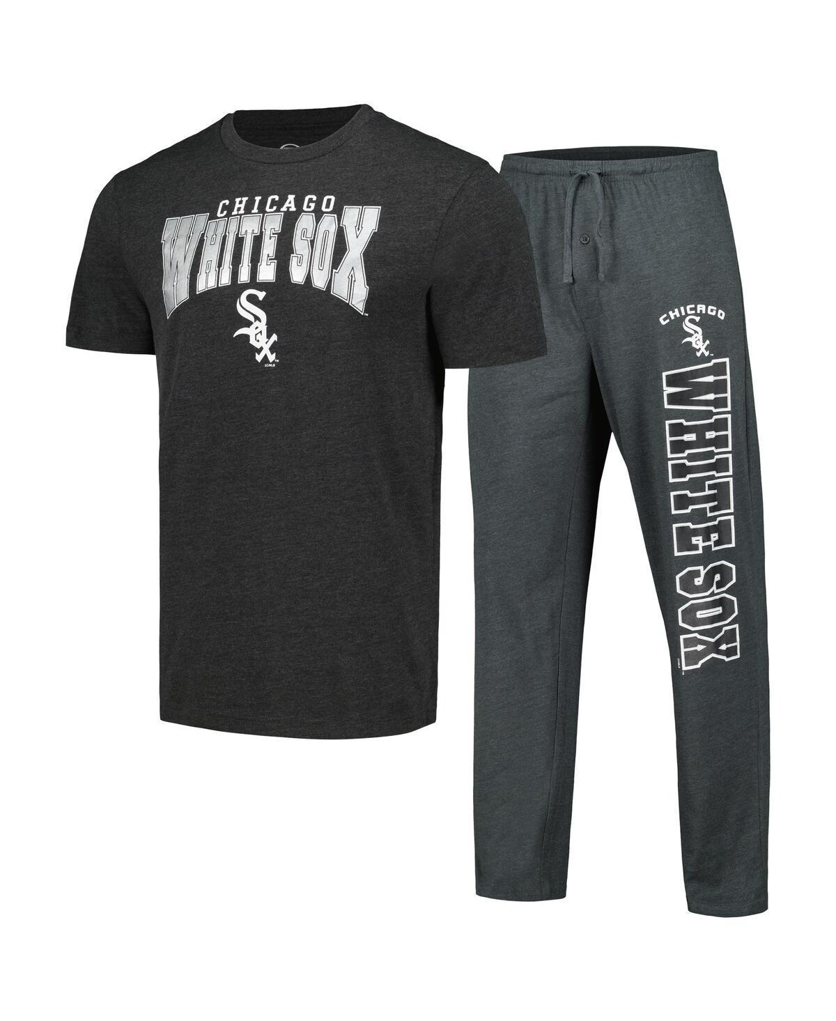 Mens Concepts Sport Charcoal Chicago White Sox Meter T-shirt and Pants Sleep Set - Charcoal Product Image