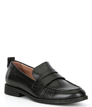 Cole Haan Stassi Leather Penny Loafers Product Image