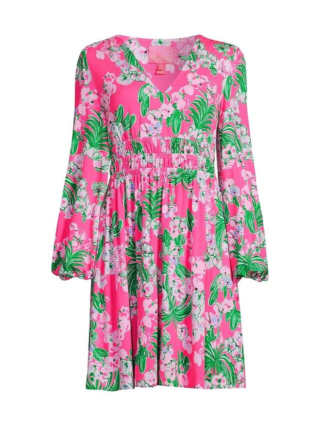 Lilly Pulitzer Calla Long Sleeve Shirred Waist Dress Product Image