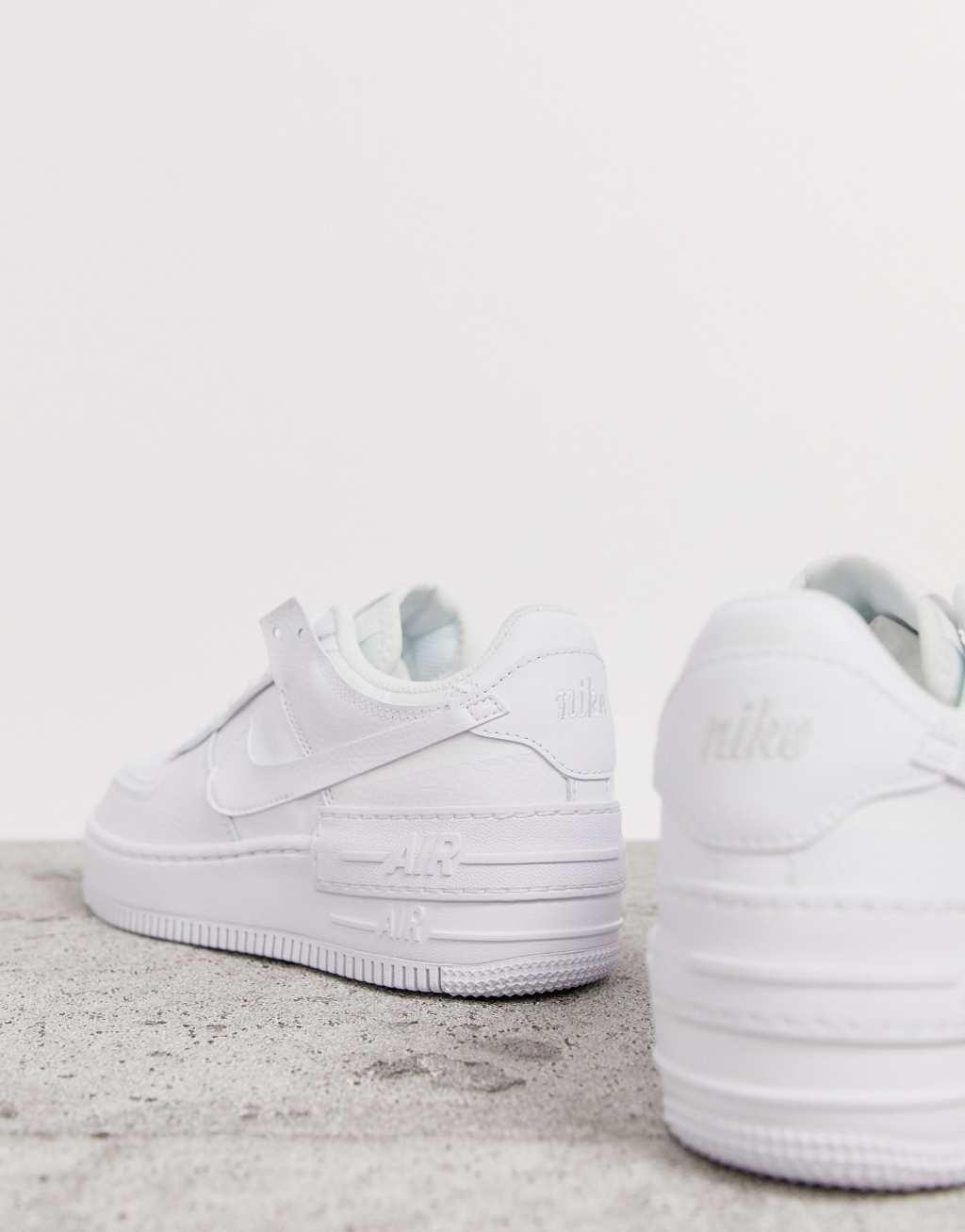 Nike Womens Air Force 1 Shadow - Basketball Shoes White/White/White Product Image