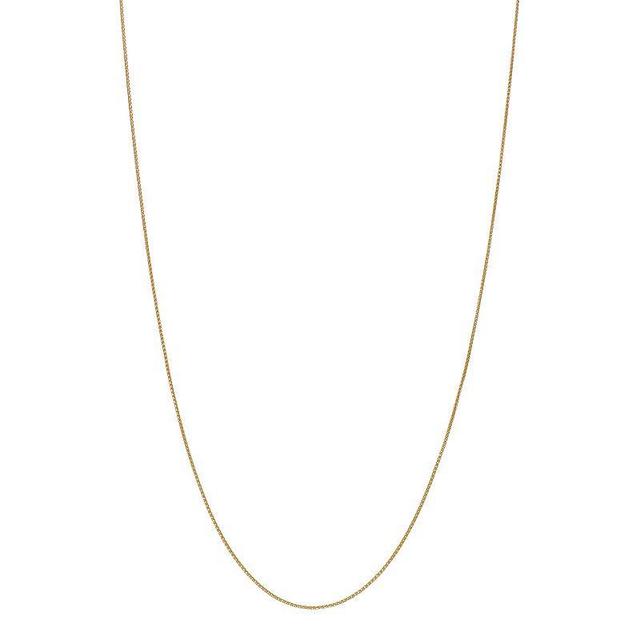 14k Gold Wheat Chain Necklace, Womens Yellow Product Image