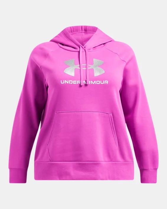 Womens UA Rival Fleece Glitter Big Logo Hoodie Product Image