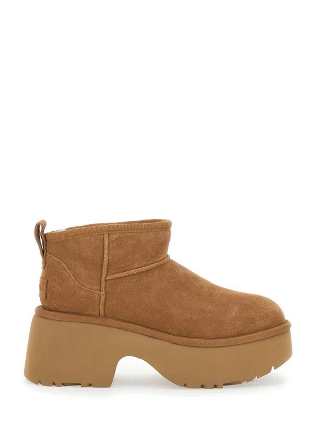 UGG Mini Nw Heights Suede Ankle Booties In Che Product Image