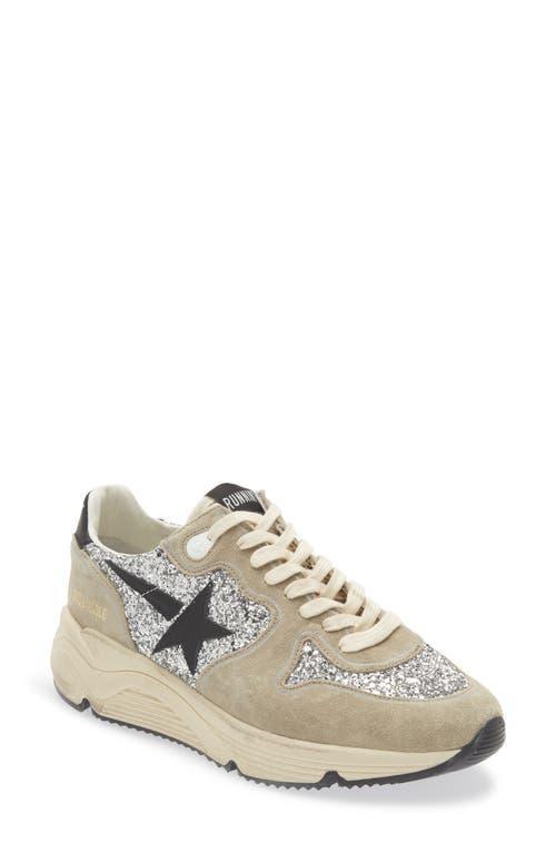 Golden Goose Running Sole Suede & Glitter Sneaker Product Image