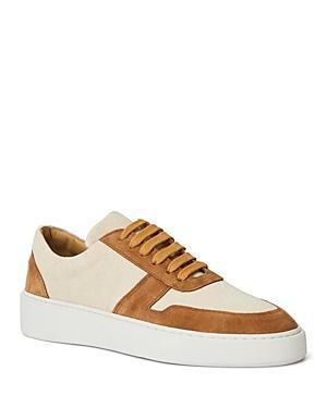 Mens Darian Suede & Canvas Low-Top Sneakers Product Image