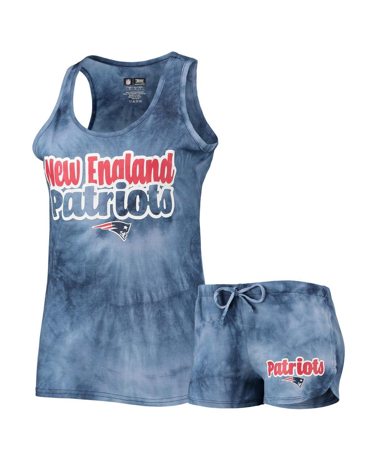 Womens Concepts Sport Navy New England Patriots Billboard Tank Top and Shorts Set Product Image