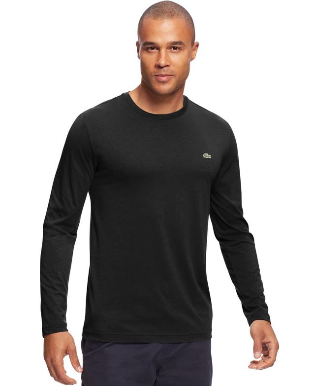 Mens Lacoste Long Sleeve Crew Neck Jersey T-Shirt Product Image