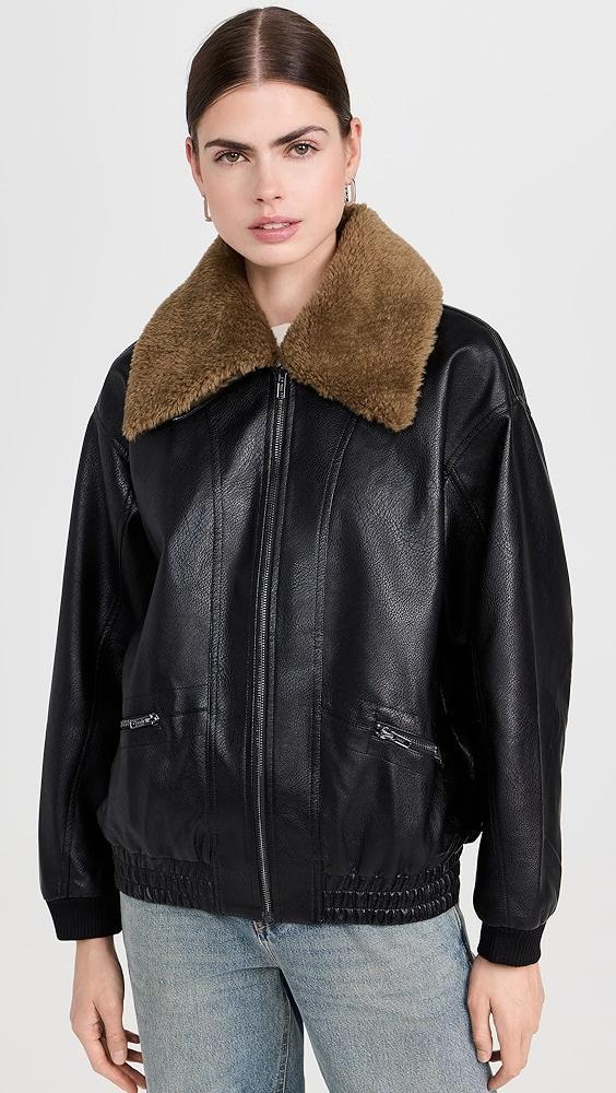 Pixie Market Oversized Bomber Jacket | Shopbop Product Image