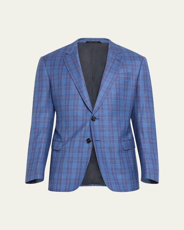 Mens Plaid Wool Sport Coat Product Image