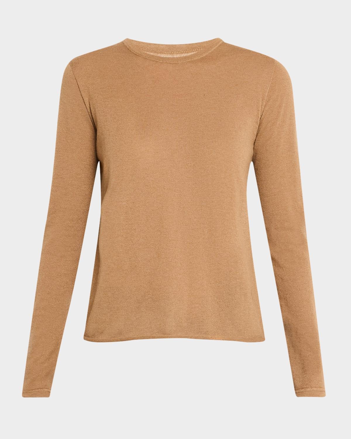 Womens Cashmere Crewneck Sweater Product Image