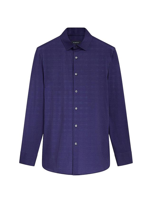 Bugatchi James OoohCotton Greek Key Print Button-Up Shirt Product Image