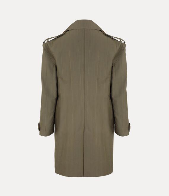 Stripped Trench Coat  Product Image