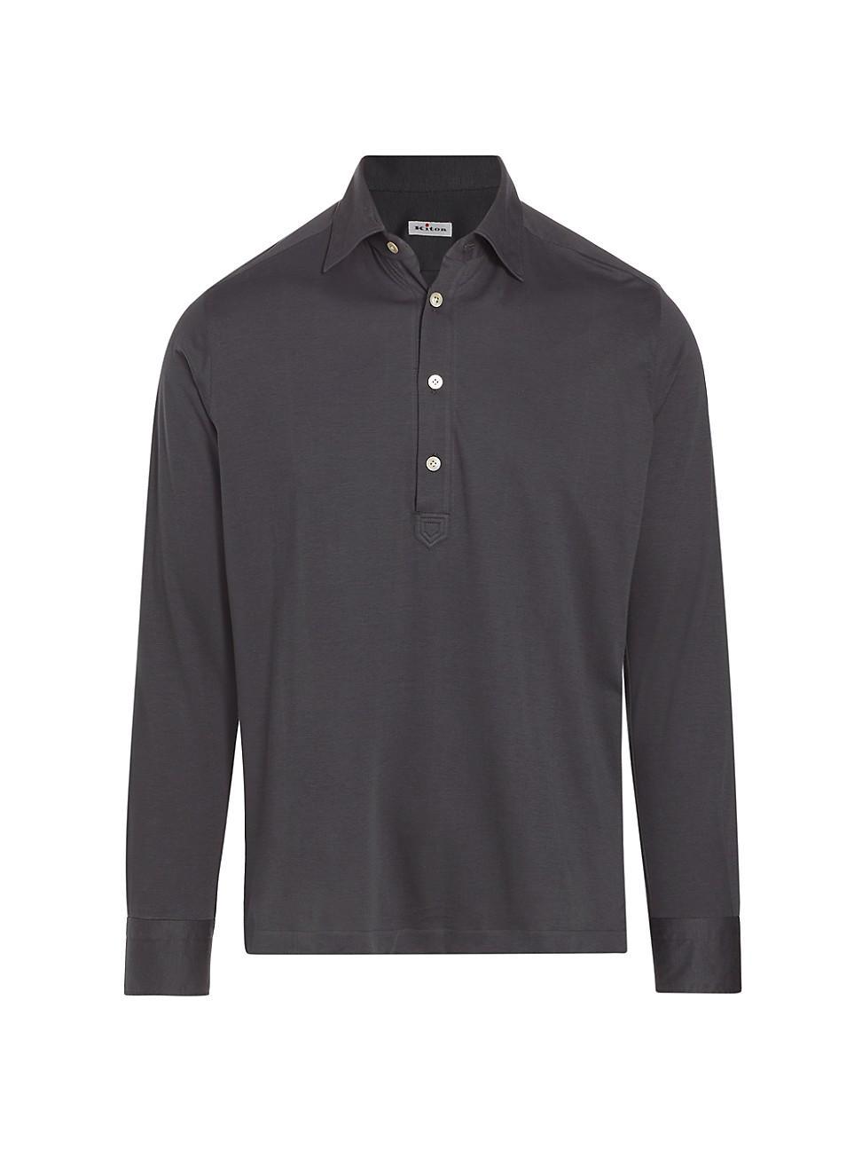 Mens Long-Sleeve Polo Shirt product image