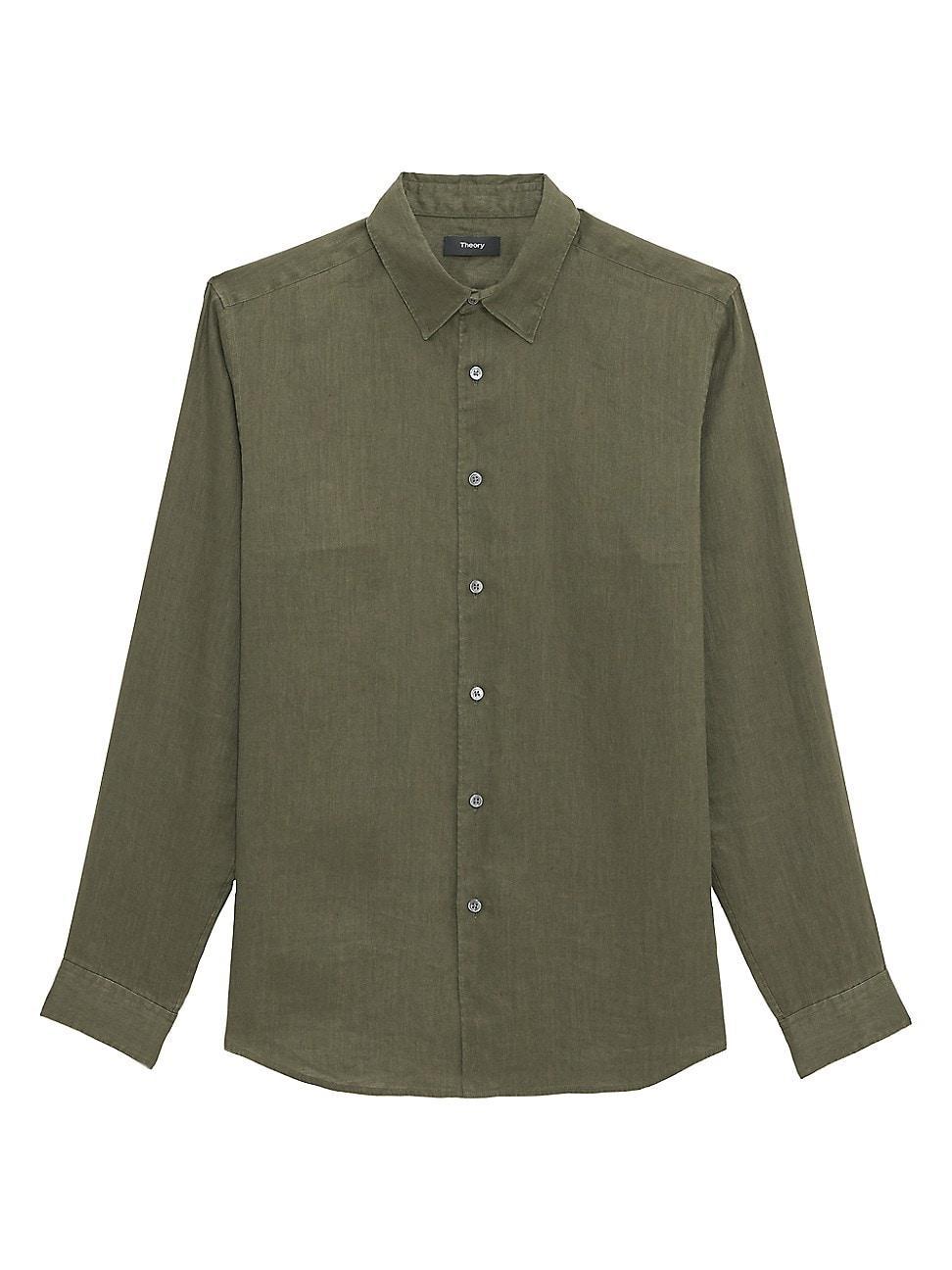 Mens Irving Long-Sleeve Linen Shirt Product Image