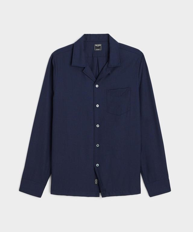 Merino Hollywood Shirt in Navy Product Image