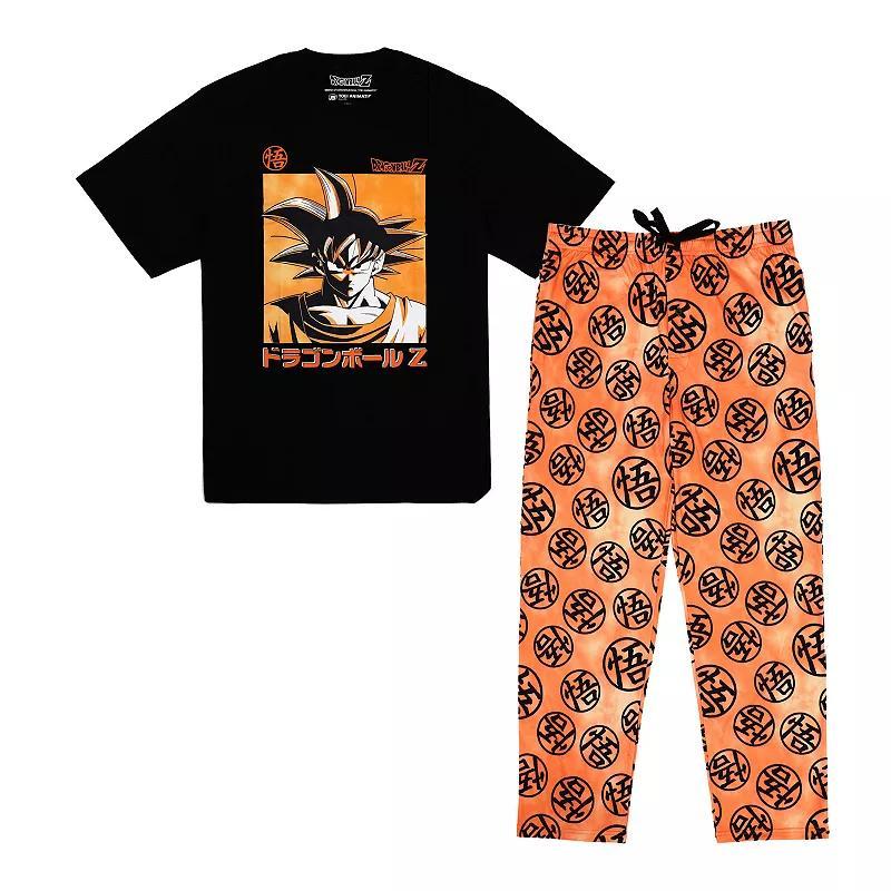 Mens Dragon Ball Z Goku Pajama Top & Pajama Bottom Set Product Image