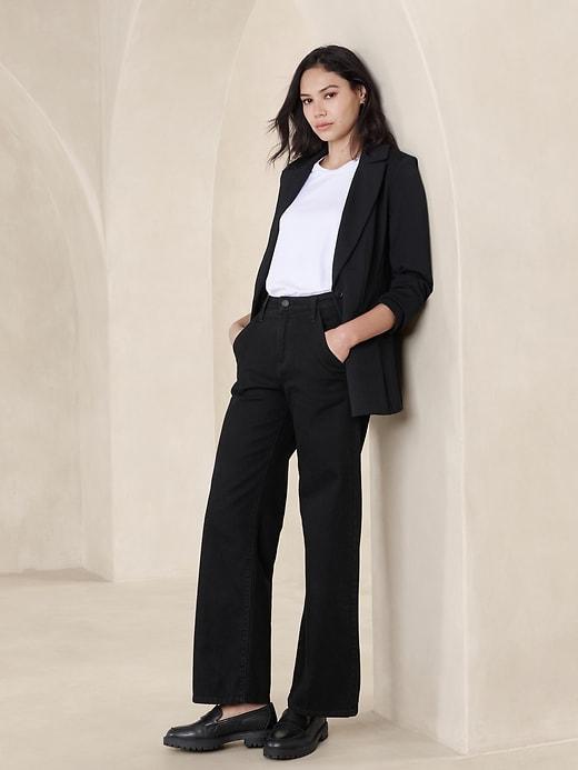 Long and Lean Ponte Blazer Product Image