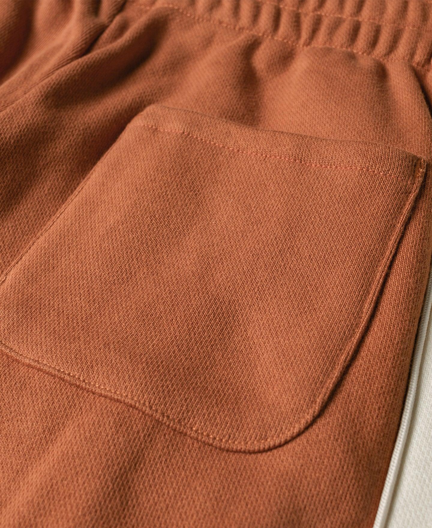 Classic Straight-Leg Striped Logo-Embroidered Cotton-Terry Sweatpants - Orange Product Image