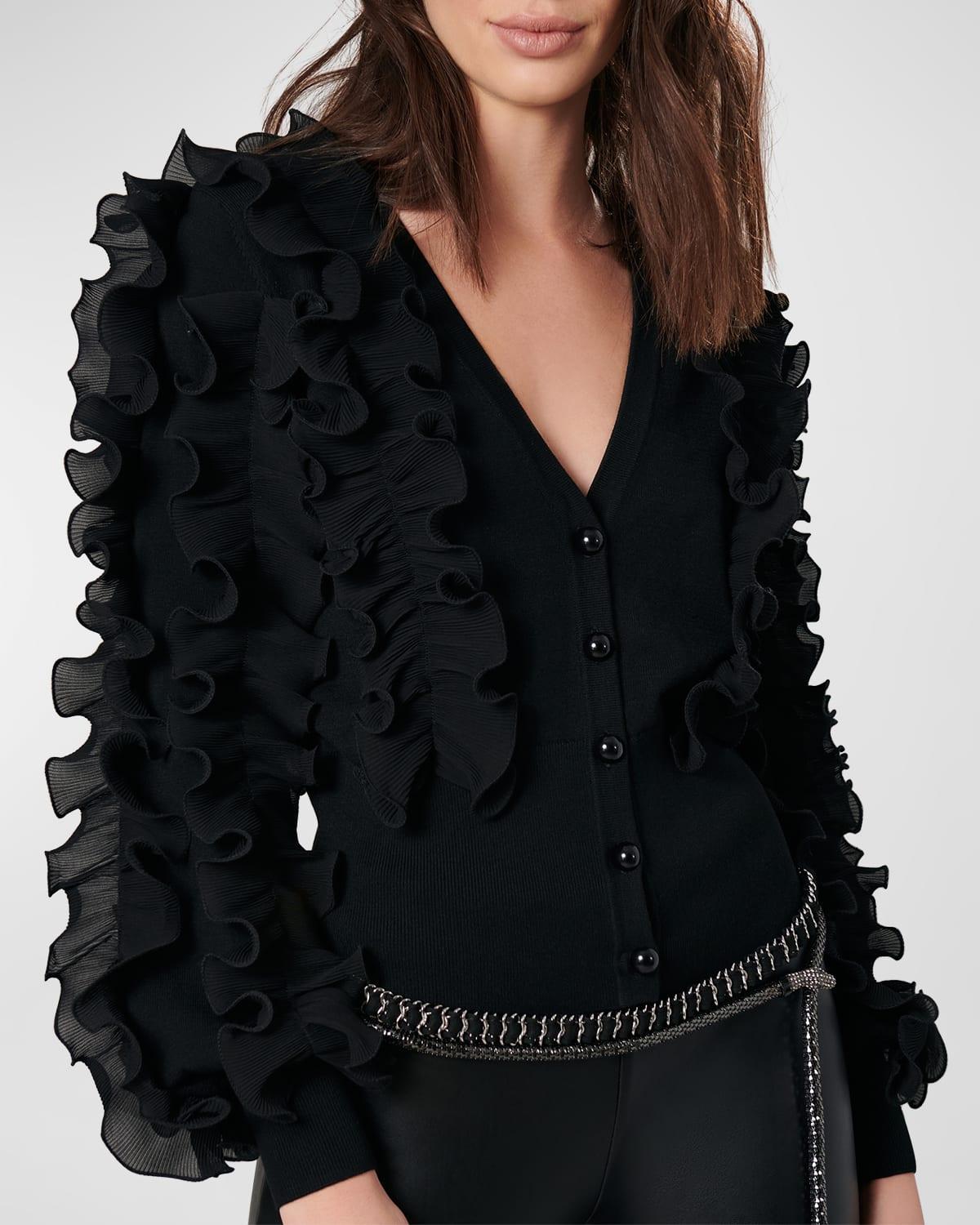 Womens Ciline Ruffled Cardigan Product Image