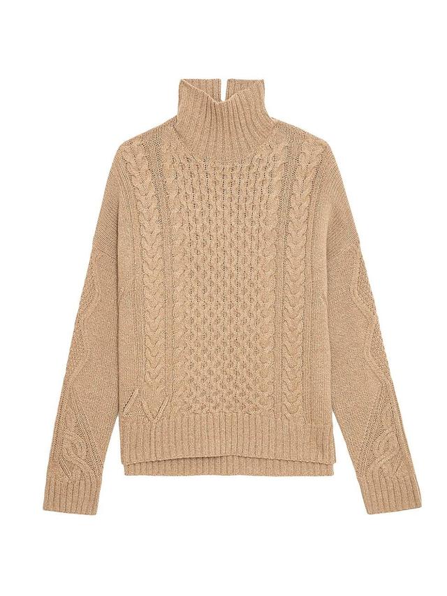 Womens Alma Cashmere Cable-Knit Sweater Product Image