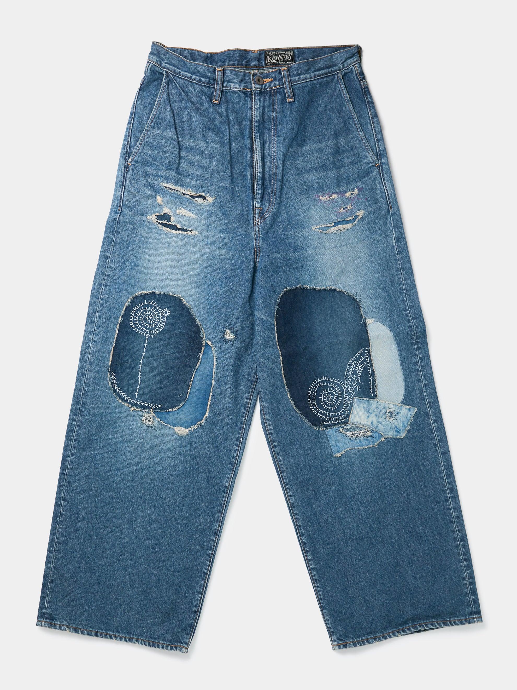 14oz Denim Port Baggy Hippie Pants Product Image