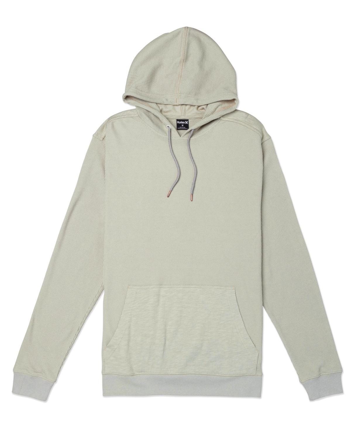 Hurley Felton Thermal Pullover Hoodie (Iron Ore) Men's Clothing Product Image