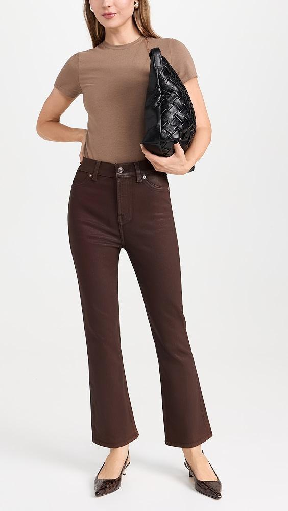 7 For All Mankind Hight Waist Slim Kick Trousers | Shopbop Product Image