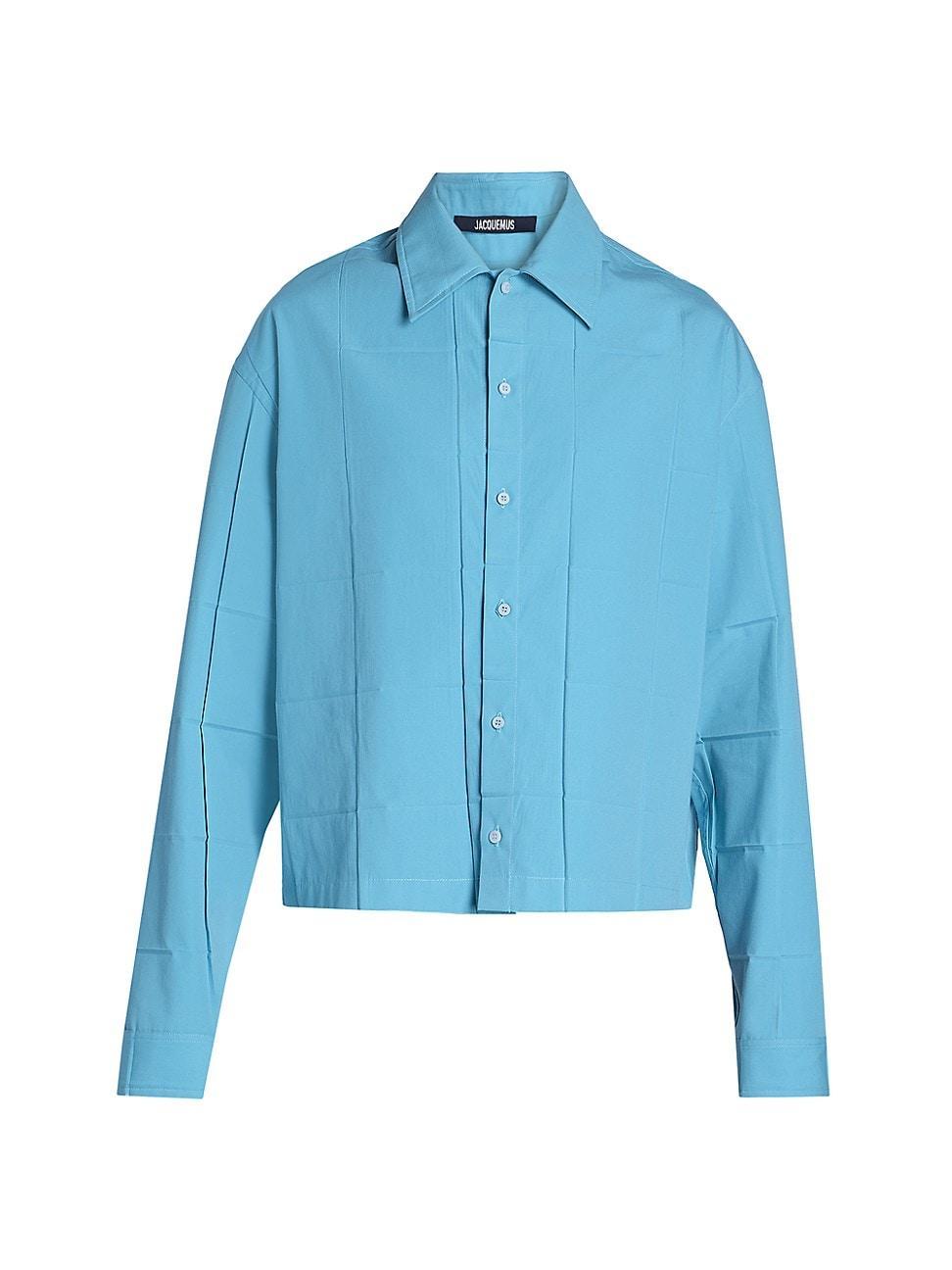 Mens Cotton-Blend Button-Front Shirt Product Image