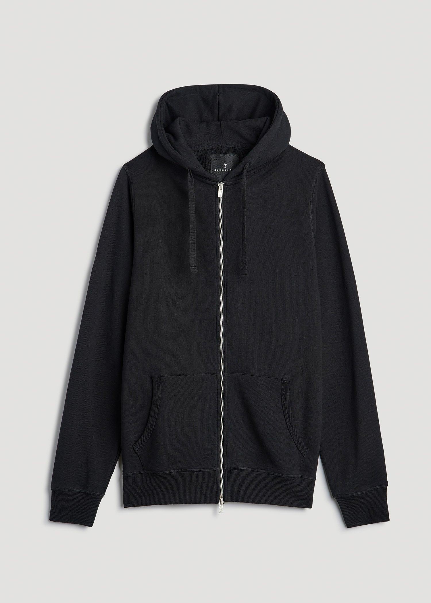 Wearever 2.0 French Terry Full-Zip Hoodie for Tall Men in Black Product Image