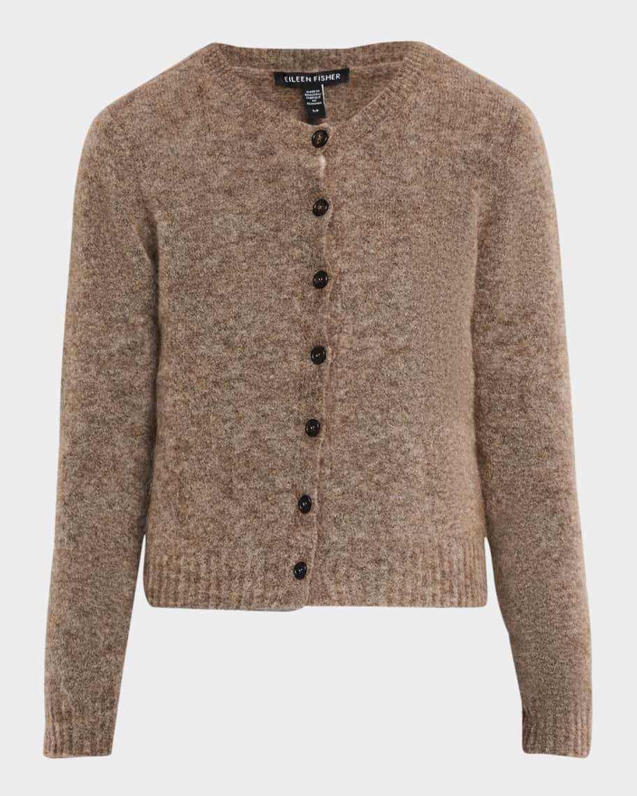 Crewneck Mohair-Wool Cardigan Product Image