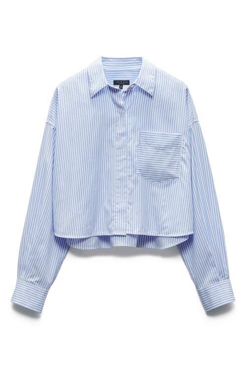 Womens Beatrice Cropped Stripe Shirt Product Image