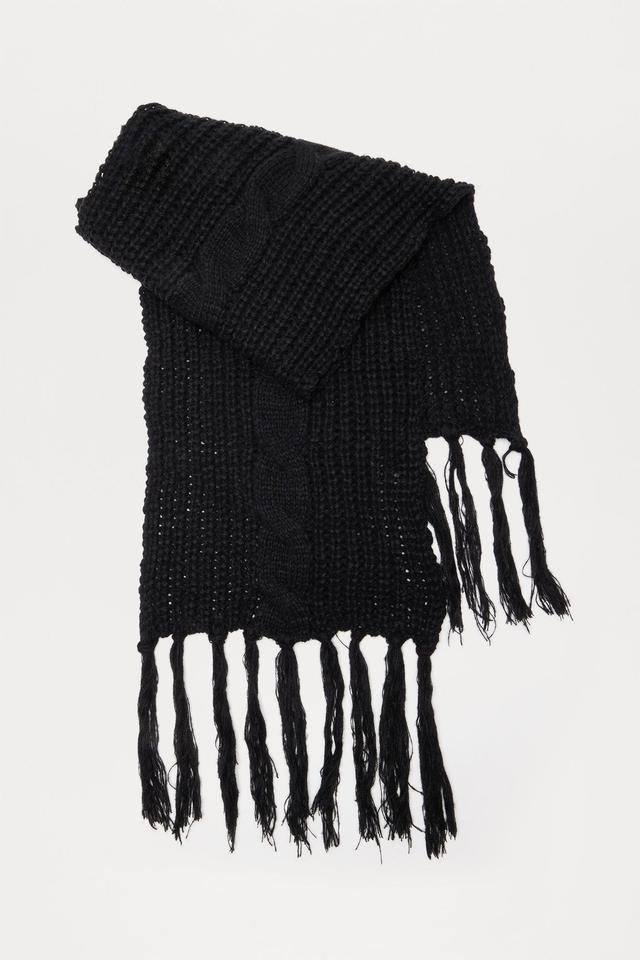 Chasing Winter Vibes Scarf - Black Product Image