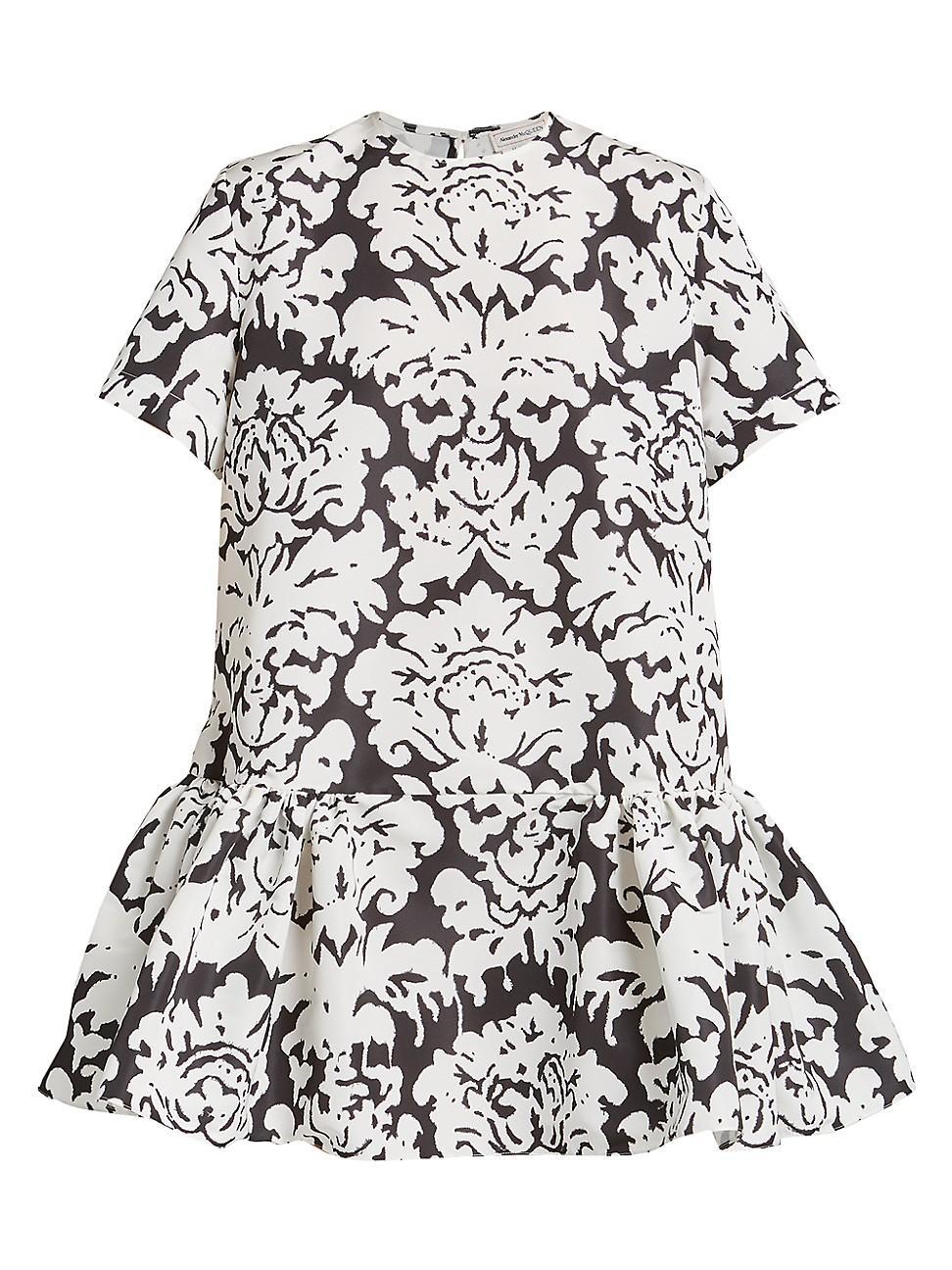 Womens Printed Jacquard Minidress Product Image