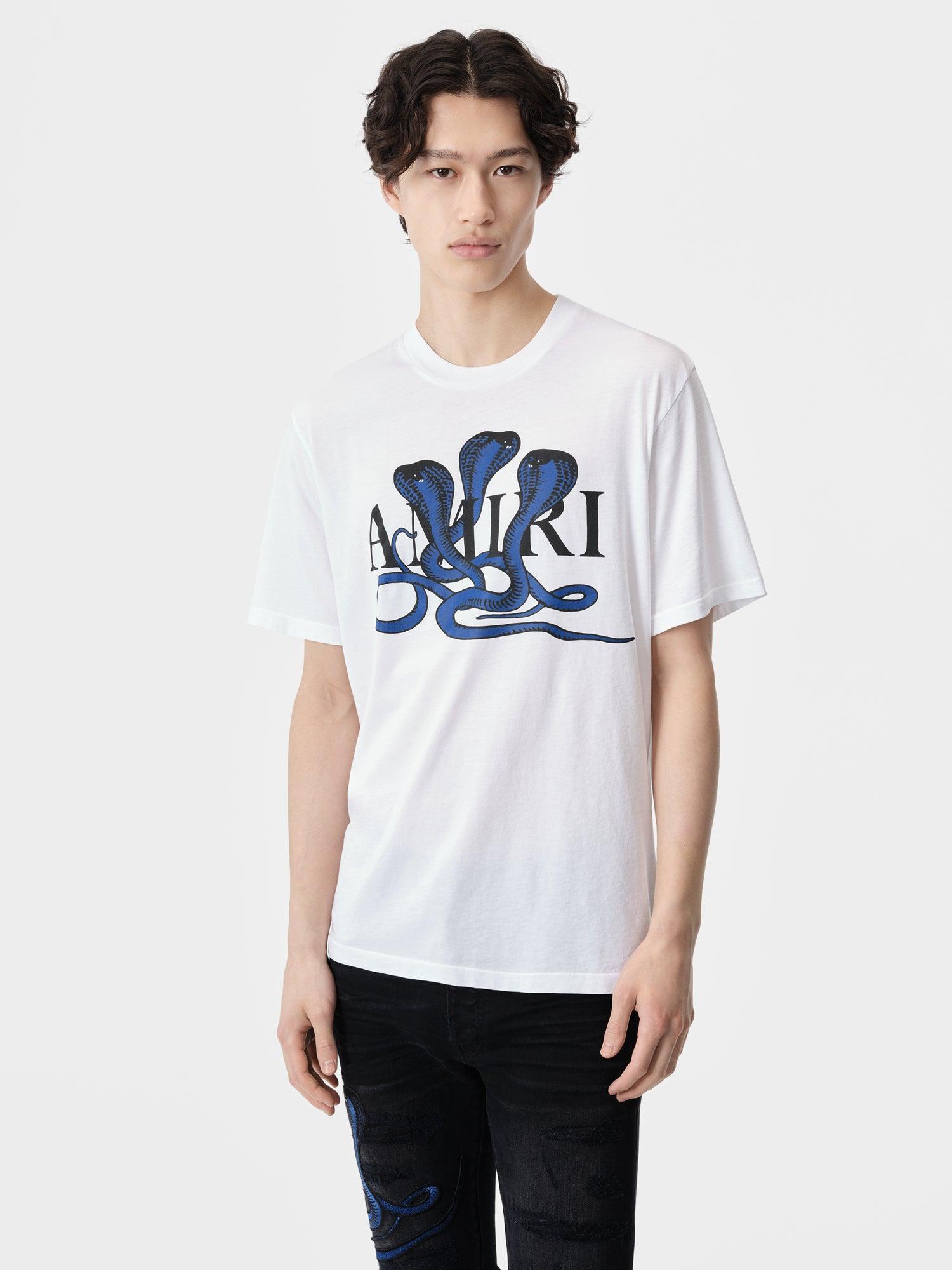 POISON TEE - White Blue Male Product Image