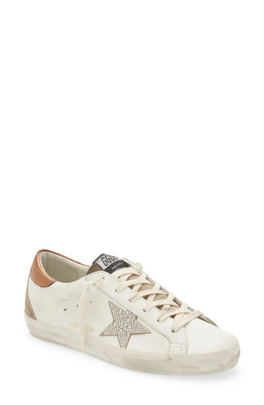 Super-star Low-top Sneakers In White/silver Product Image