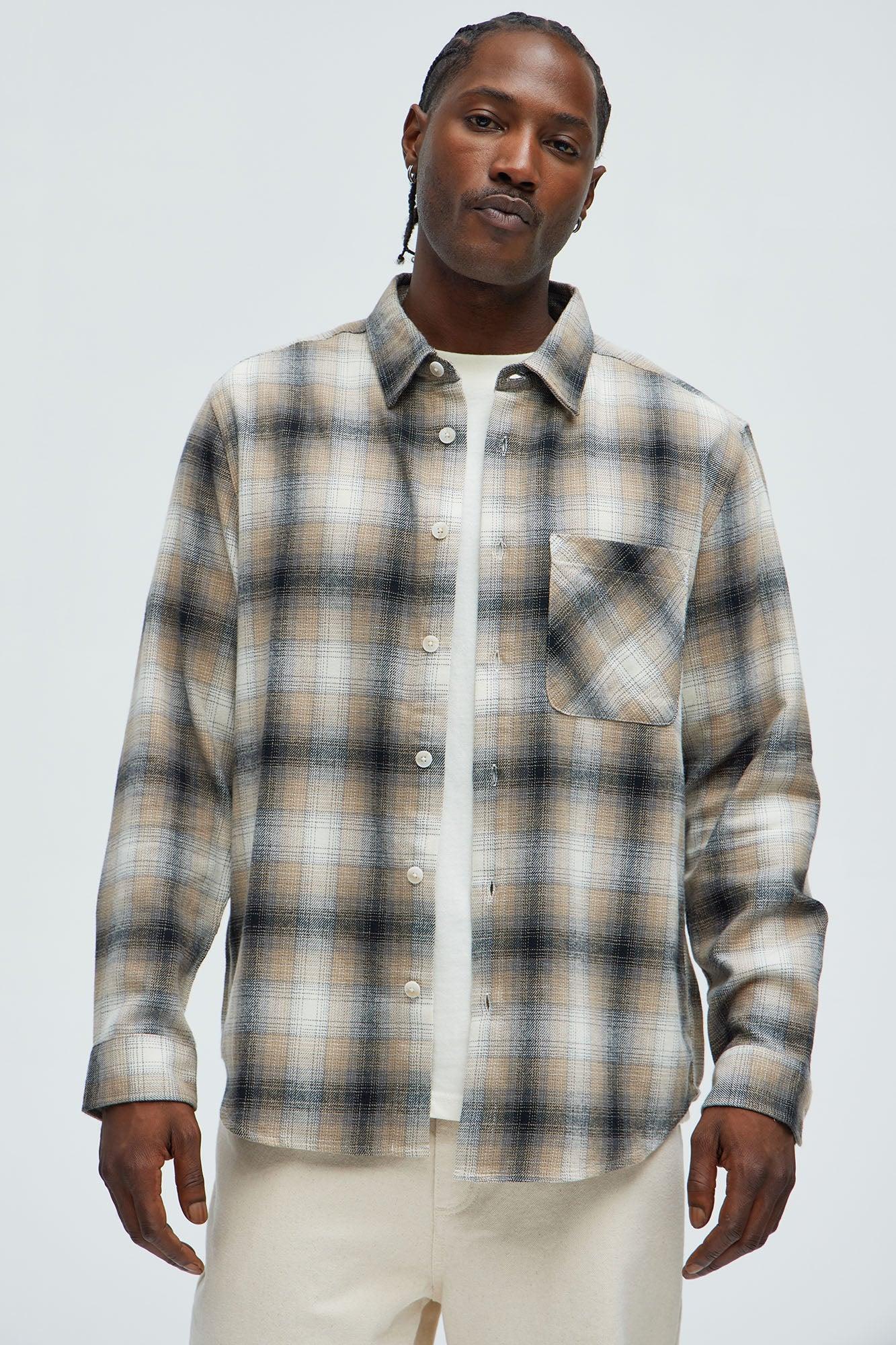 Dighton Plaid Shirt - Taupe/combo Product Image