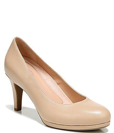 Naturalizer Michelle Leather Low Platform Pumps Product Image