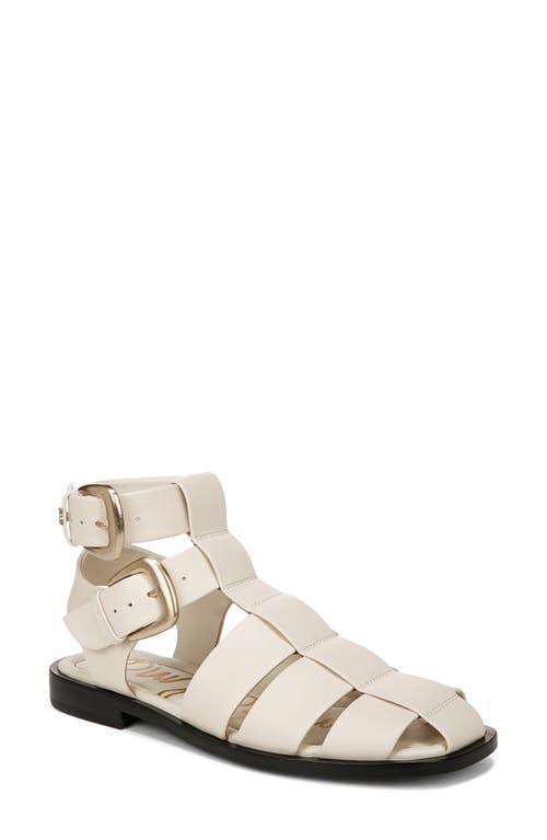 Sam Edelman Dawn Ankle Buckle Sandal Modern Ivory Leather 5.0 Product Image