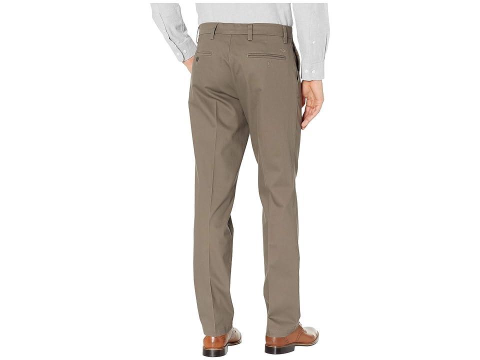 Dockers Straight Fit Signature Khaki Lux Cotton Stretch Pants D2 - Creased (Dark Pebble) Men's Casual Pants Product Image