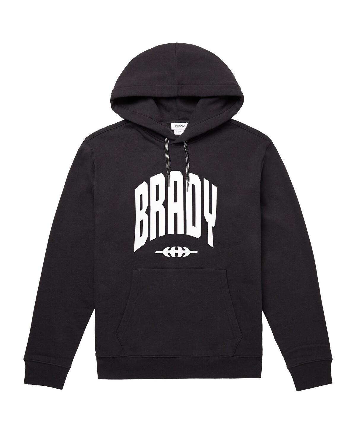 Mens Brady Black Varsity Pullover Hoodie Product Image