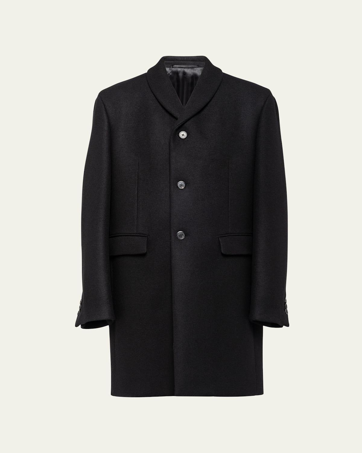 Mens Darted Wool-Cashmere Topcoat Product Image