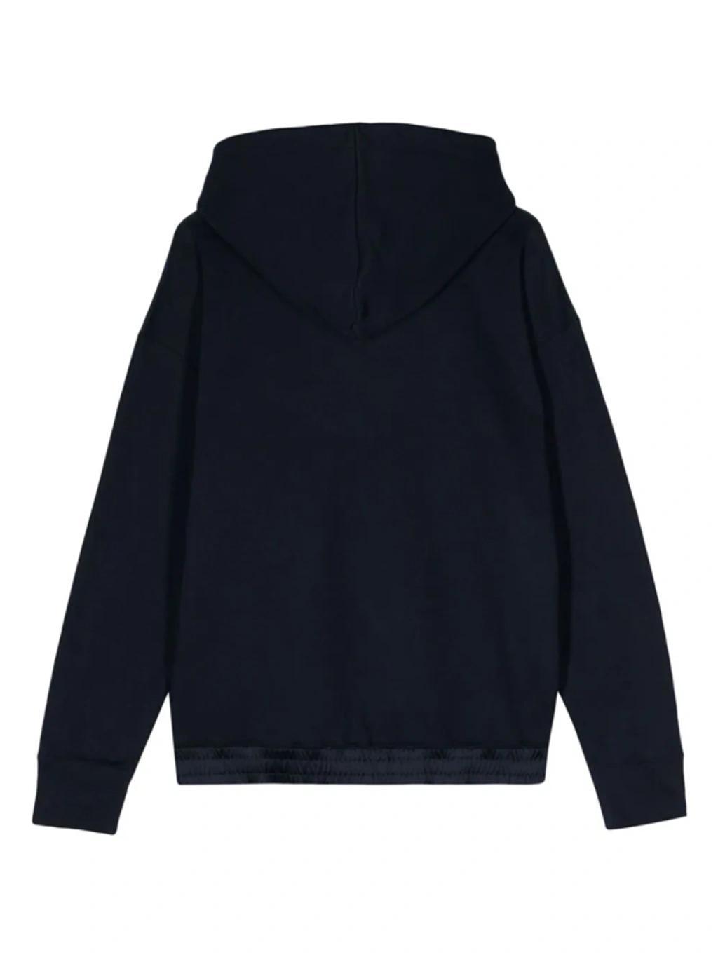 Hoodie Triangle With Satin Clothing In Blue Product Image