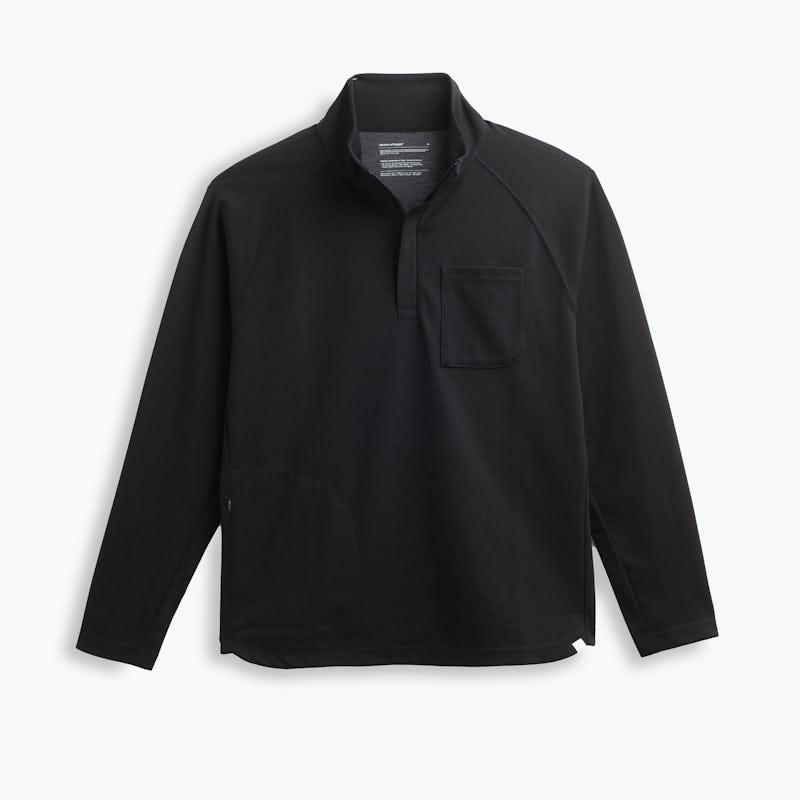 Black Men's Fusion Double-Knit 1/4 Zip Product Image