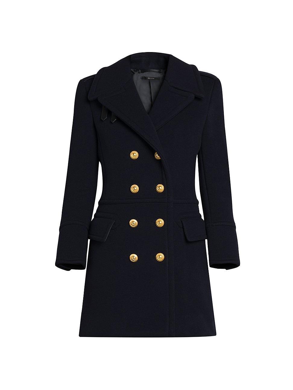 Womens Wool Felt Peacoat Product Image