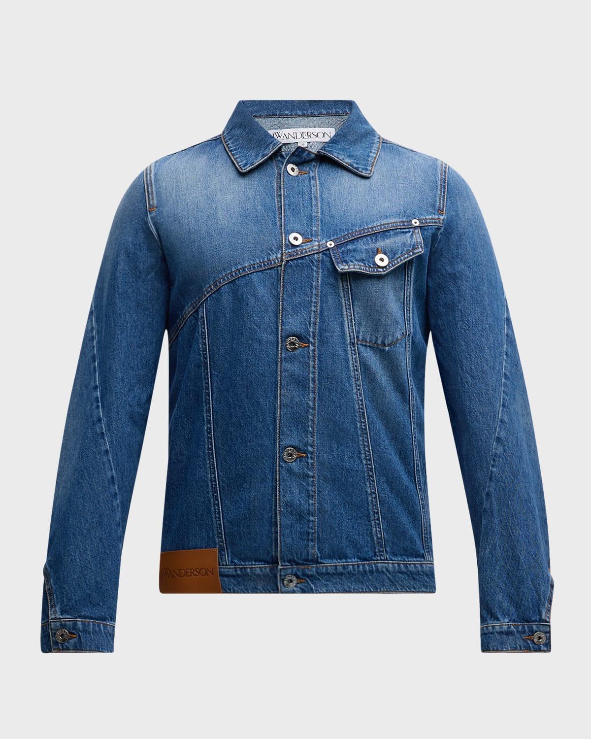 Men's Anchor Twisted Denim Jacket Product Image